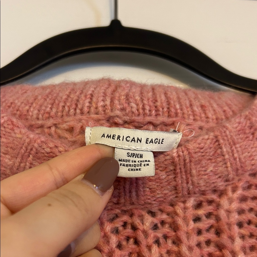 American Eagle Outfitters Dusty Rose Knit Sweater - Picture 2 of 3